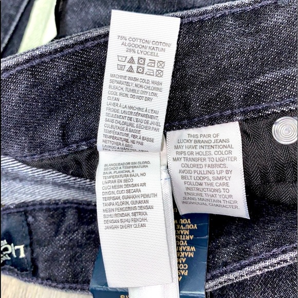 NWT Lucky Brand Bridgette Cropped Flare Black Size 12/31 - Picture 9 of 16